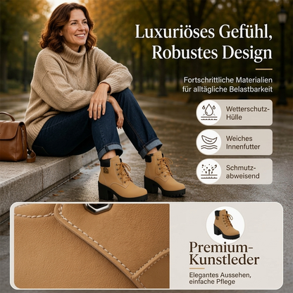 ⚡ Blitzdeal: 50% Rabatt ⚡Damen Winterstiefel mit klobigem Blockabsatz