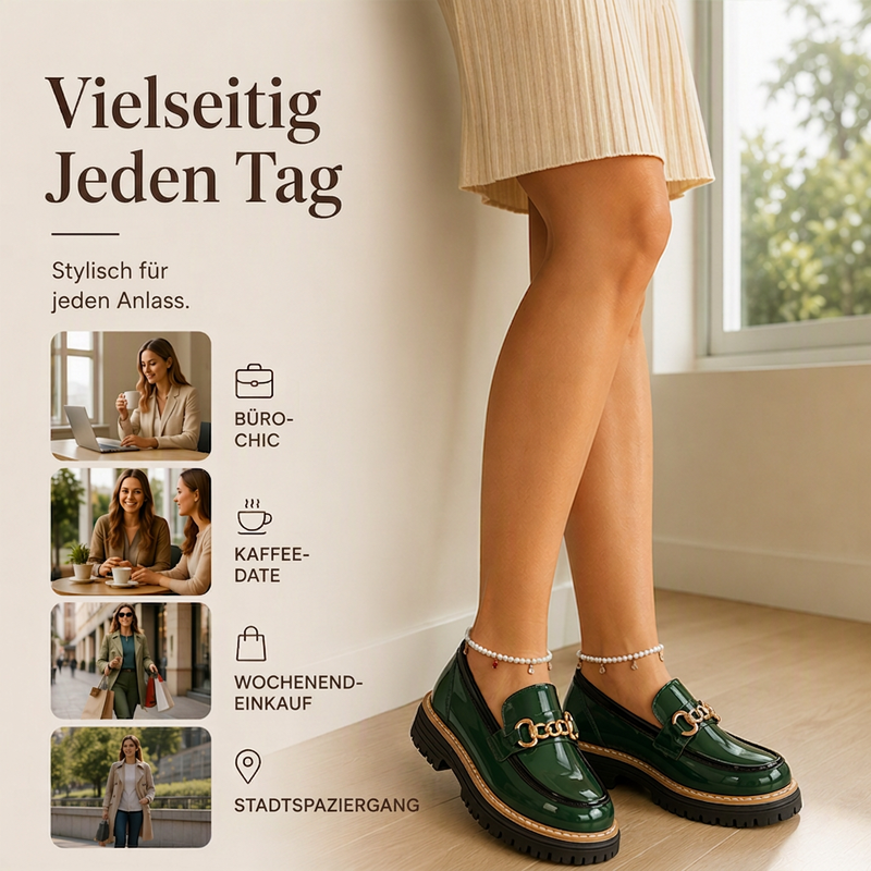 ⏰ Der Sale ist fast vorbei – wer zu spät kommt, zahlt mehr! Plateau-Loafer für Damen im retro britischen Stil