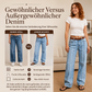 📢🎉50%Rabatt!!!🛍️✨Damen-Stretch-Weitbeinjeans mit roher Kante