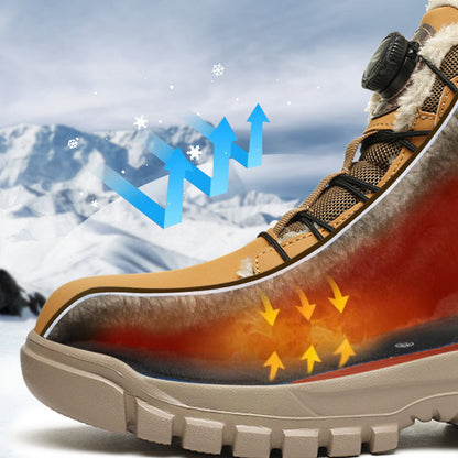 🔥 50% Rabatt – Nur heute💥 Warme Sicherheitsschuhe für Herren mit Stahlkappe, stoßfest für den Winter