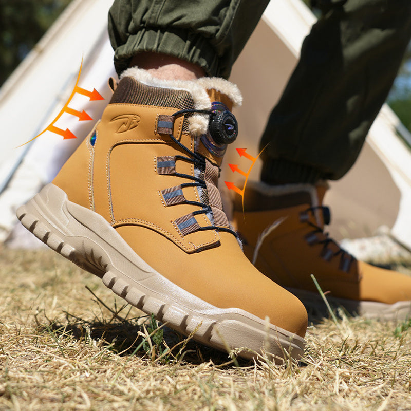 🔥 50% Rabatt – Nur heute💥 Warme Sicherheitsschuhe für Herren mit Stahlkappe, stoßfest für den Winter