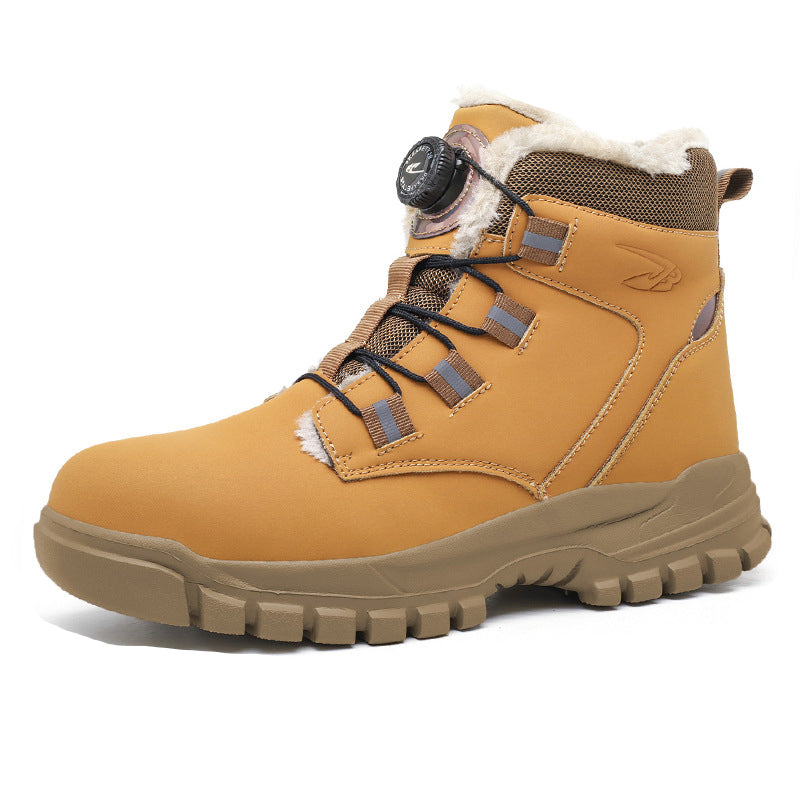 🔥 50% Rabatt – Nur heute💥 Warme Sicherheitsschuhe für Herren mit Stahlkappe, stoßfest für den Winter