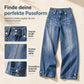 👖 50% Rabatt | Optisch längere Beine & entspannter Retro-Style – High-Waist Wide-Leg Jeans