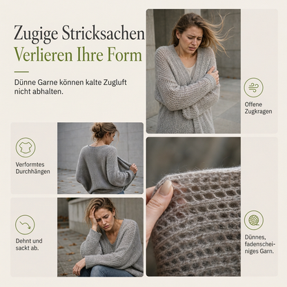 📢🎉50%Rabatt!!!🛍️✨Damen-Lang-Cardigan im Zopfmuster mit Stehkragen, Staubmantel-Pullovermantel
