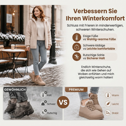 📢📢50%Rabatt!!!🎉⌛ Nur solange Vorrat reicht – danach regulärer Preis! Damen-Plüschgefütterte rutschfeste Schneestiefel