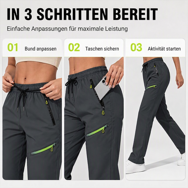 🔥LETZTER TAG 50% RABATT!!🔥Damen Straight-Leg Cargohose – Elastischer Bund, 6 Taschen Freizeithose für Arbeit, Reisen & Alltag 👖✨