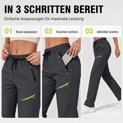 🔥LETZTER TAG 50% RABATT!!🔥Damen Straight-Leg Cargohose – Elastischer Bund, 6 Taschen Freizeithose für Arbeit, Reisen & Alltag 👖✨