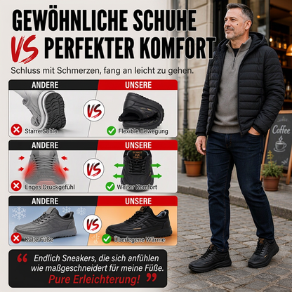 📢📢50%Rabatt!!!🎉✨Rutschfeste Herrenschuhe mit warmem Futter