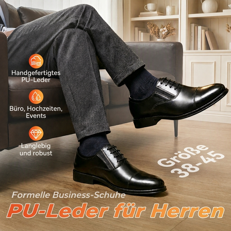 Herrschaftliche Business-Lederschuhe für Herren
