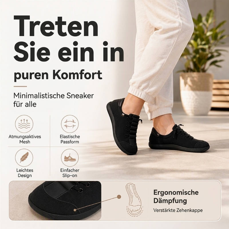 Legere Sneaker für Damen mit breiter Zehenbox