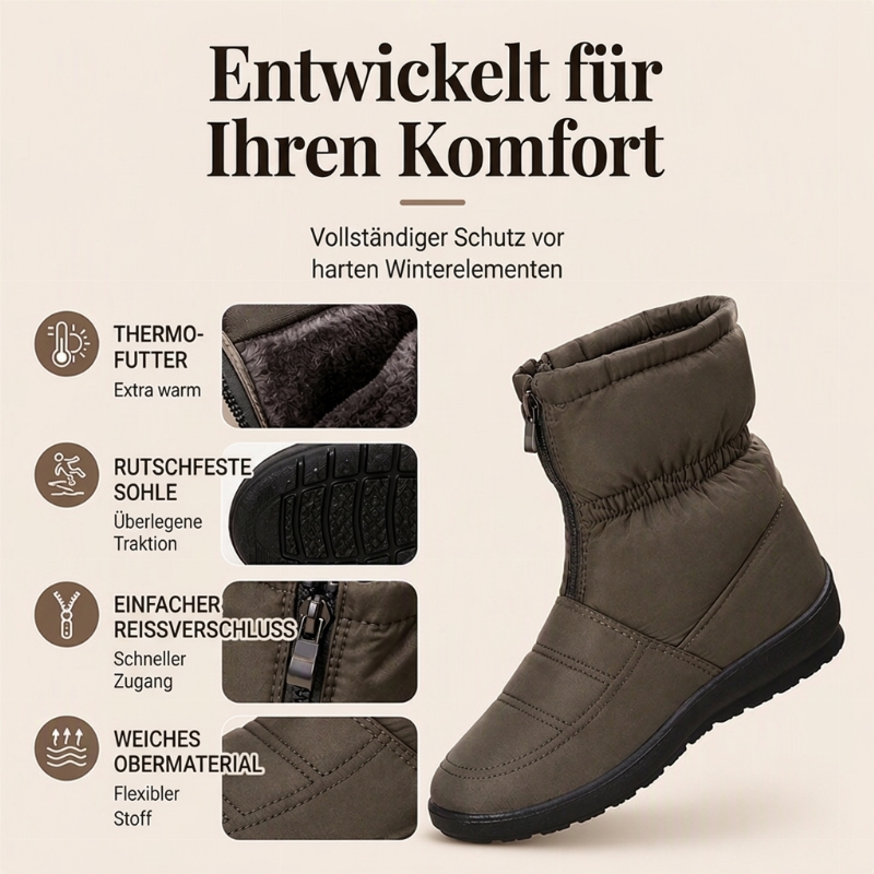 Warme Winterschneestiefel für Damen