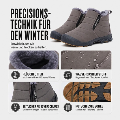 Warme Winter-Schneestiefel für Herren aus Kunstfell