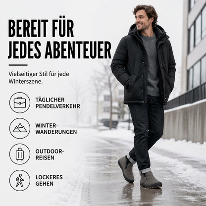 Warme Winter-Schneestiefel für Herren aus Kunstfell