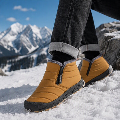 Warme Winter-Schneestiefel für Herren aus Kunstfell