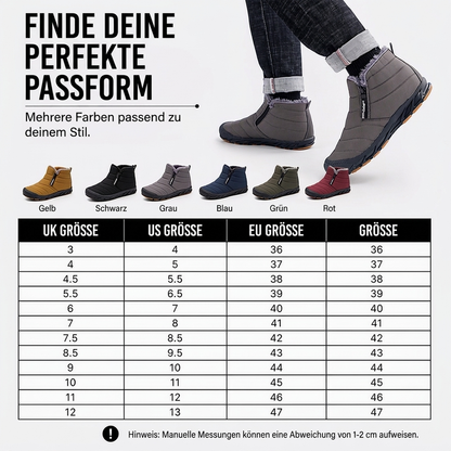 Warme Winter-Schneestiefel für Herren aus Kunstfell