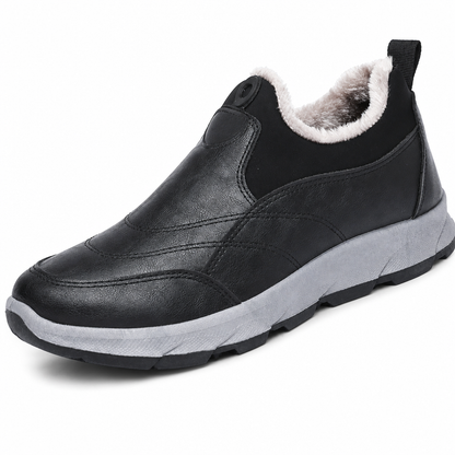 Herren Winter-Schlupfschuhe – wasserdicht, warm gefüttert, rutschfeste weiche Sohle & ideal für Senioren