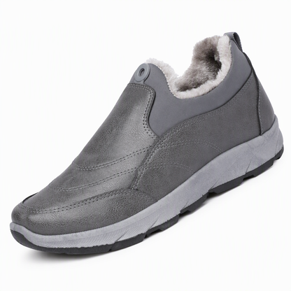 Herren Winter-Schlupfschuhe – wasserdicht, warm gefüttert, rutschfeste weiche Sohle & ideal für Senioren