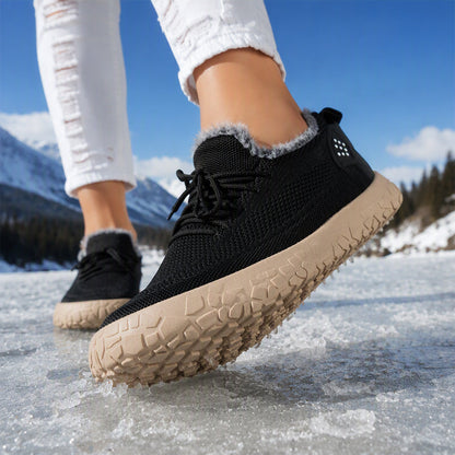 Damen-Freizeit-Winterschuhe mit Plüschfutter