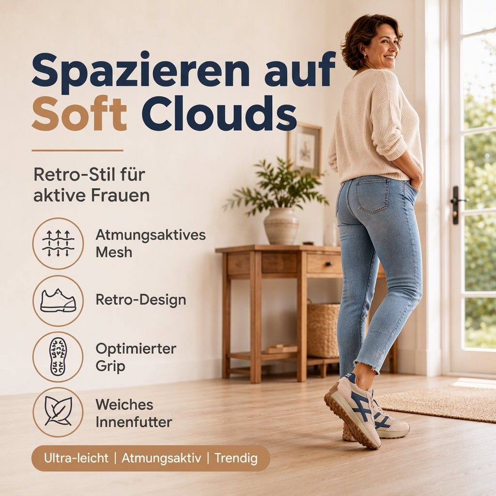 Leichte Damen-Plateau-Sneaker für den Freizeitbereich