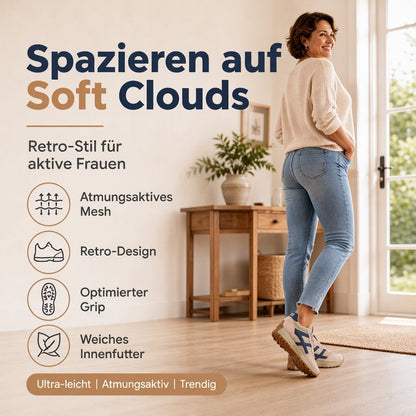 Leichte Damen-Plateau-Sneaker für den Freizeitbereich