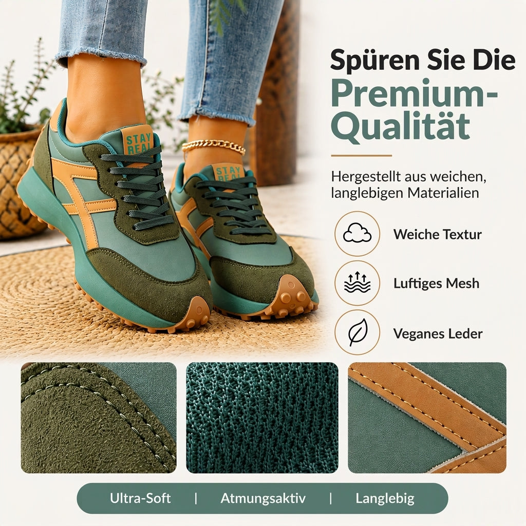 Leichte Damen-Plateau-Sneaker für den Freizeitbereich