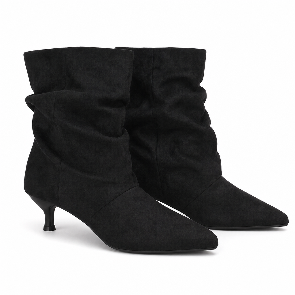 🔥Beliebtes Produkt ！✨Damen Stiefeletten mit spitzer Zehenpartie und Stiletto-Absatz
