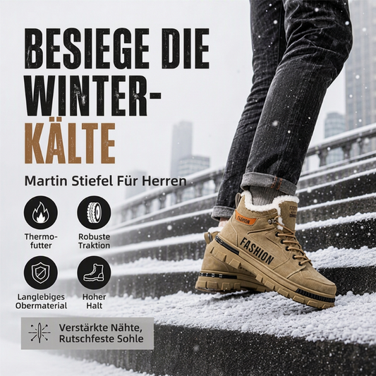 🙌 70% Wiederkaufquote – Qualität überzeugt! Herren rutschfeste Martin-Stiefel mit warmem Futter