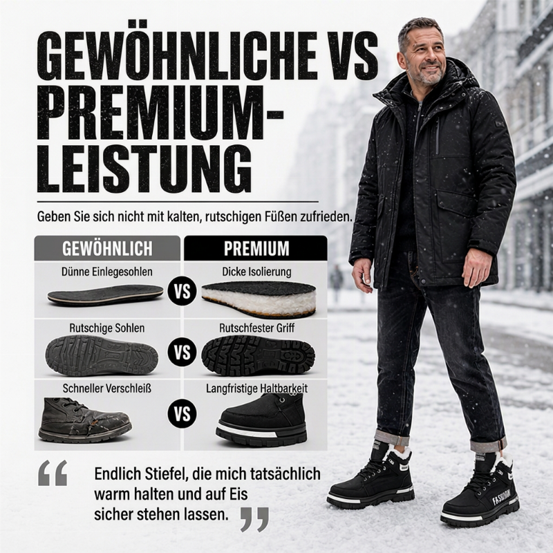 🙌 70% Wiederkaufquote – Qualität überzeugt! Herren rutschfeste Martin-Stiefel mit warmem Futter