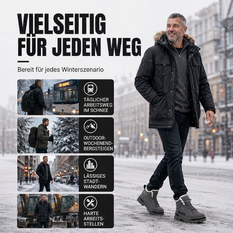 🙌 70% Wiederkaufquote – Qualität überzeugt! Herren rutschfeste Martin-Stiefel mit warmem Futter