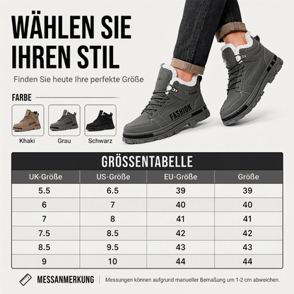 🙌 70% Wiederkaufquote – Qualität überzeugt! Herren rutschfeste Martin-Stiefel mit warmem Futter