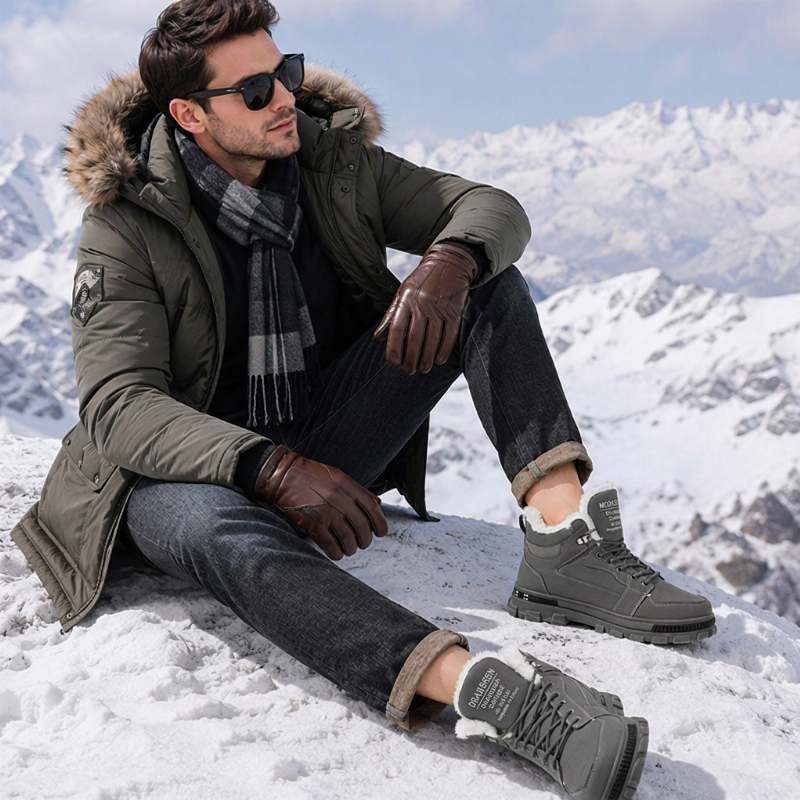 🙌 70% Wiederkaufquote – Qualität überzeugt! Herren rutschfeste Martin-Stiefel mit warmem Futter