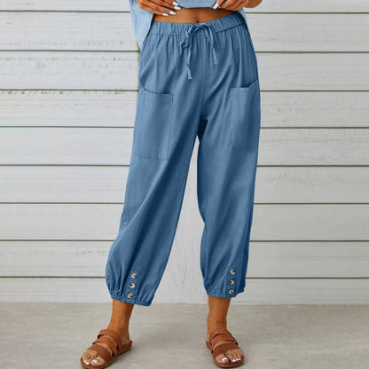 🔥Neu eingetroffen🔥Lockere, gerade Hose mit weitem Bein für Damen