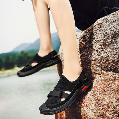Atmungsaktive Sommer-Strandsandalen für Herren mit verstellbarer Weite