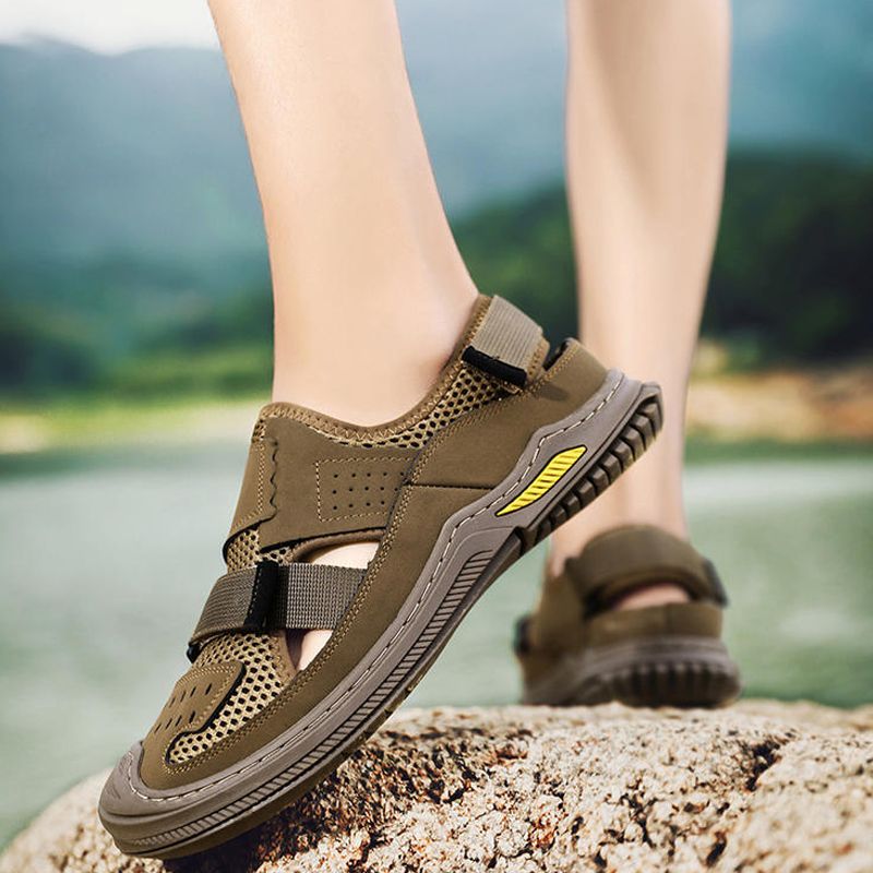 Atmungsaktive Sommer-Strandsandalen für Herren mit verstellbarer Weite