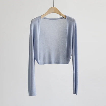 Eisseiden-Cardigan-Klimaanlage-Shirt