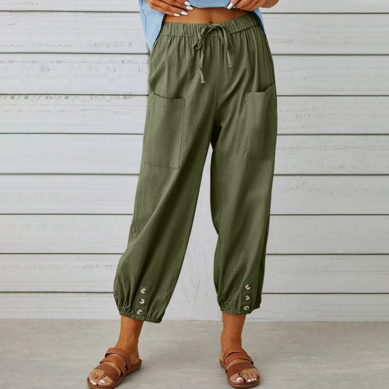🔥Neu eingetroffen🔥Lockere, gerade Hose mit weitem Bein für Damen