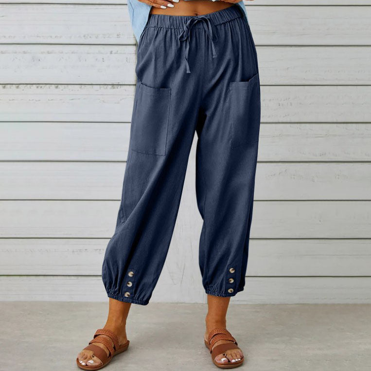 🔥Neu eingetroffen🔥Lockere, gerade Hose mit weitem Bein für Damen