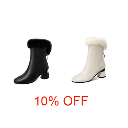 [🔥Heutiger niedrigster Preis]2023 NEUER STIL FRANZÖSISCHER ELEGANTER LEDERSTIEFEL💕