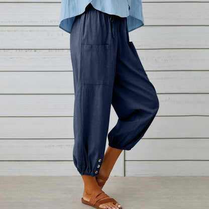 🔥Neu eingetroffen🔥Lockere, gerade Hose mit weitem Bein für Damen