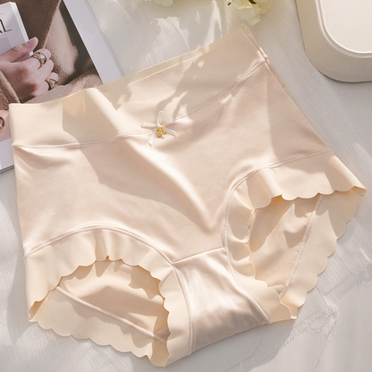 Pay1 Erhalten Sie 3(3pack) Premium Satin Antibakterielle Eis Seide Feuchtigkeitsabsorbierende Höschen