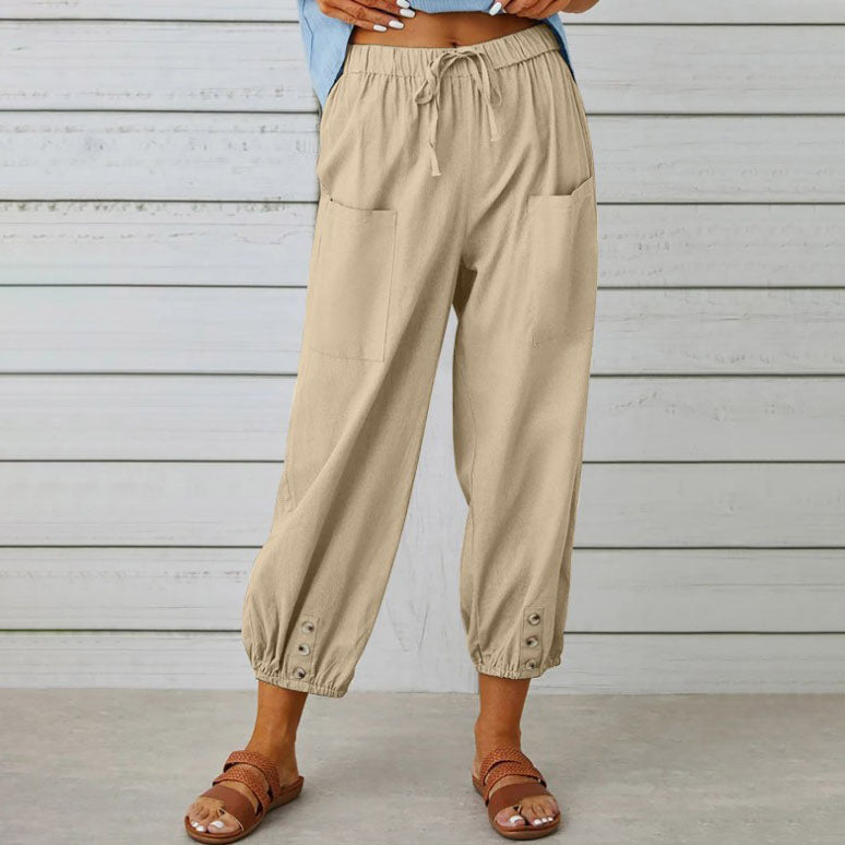 🔥Neu eingetroffen🔥Lockere, gerade Hose mit weitem Bein für Damen