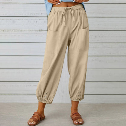 🔥Neu eingetroffen🔥Lockere, gerade Hose mit weitem Bein für Damen