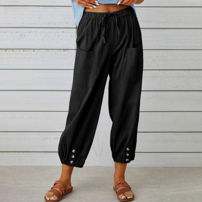 🔥Neu eingetroffen🔥Lockere, gerade Hose mit weitem Bein für Damen