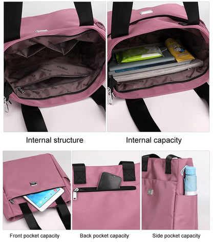 Wasserdichte Nylon-Umhängetasche mit mehreren Taschen und großer Kapazität