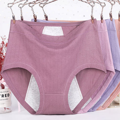 Kaufen Sie am letzten Tag 5 und erhalten Sie 5 gratis antibakterielle, auslaufsichere Body-Unterwäsche aus Baumwolle mit hoher Taille
