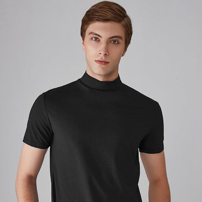 🎁2024 Neujahrsverkauf🎁Hochgeschlossenes Slim-Fit-T-Shirt für Herren