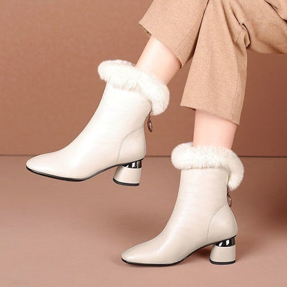 [🔥Heutiger niedrigster Preis]2023 NEUER STIL FRANZÖSISCHER ELEGANTER LEDERSTIEFEL💕