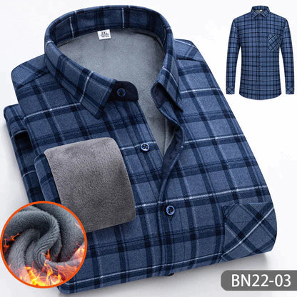 Lässiges, dickes, warmes Herren-Hemd aus für Herbst und Winter