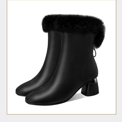 [🔥Heutiger niedrigster Preis]2023 NEUER STIL FRANZÖSISCHER ELEGANTER LEDERSTIEFEL💕