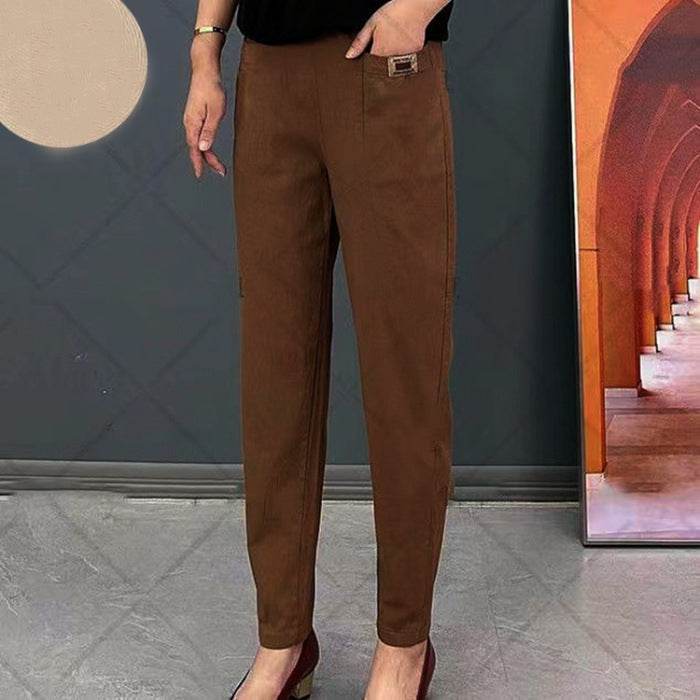 Elastische Baumwollhose mit Taille für Frauen 🔥Kaufe 2, kostenloser Versand🔥